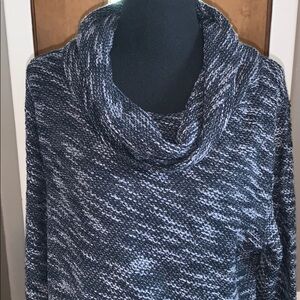LOFT shades of gray cowl neck sweater dress